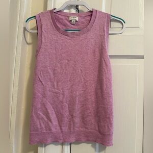 J.Crew Classic Shell Knit Tank Top Pink M